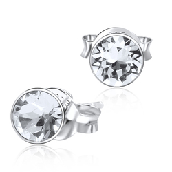 Roundy Stone Silver Stud Earring ST-1103 (5.3mm)